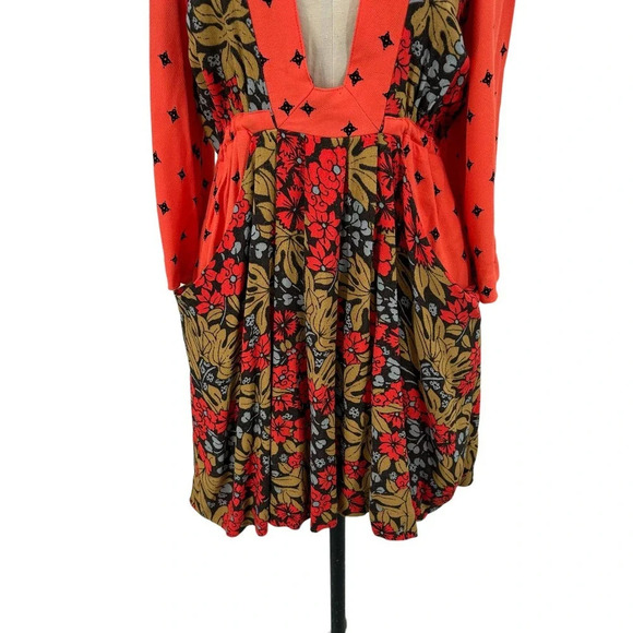 Free People Tallula Dress Cherry Combo Print Size Small - Picture 4 of 11